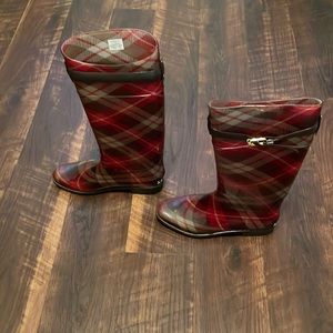 Ralph Lauren plaid rain boots